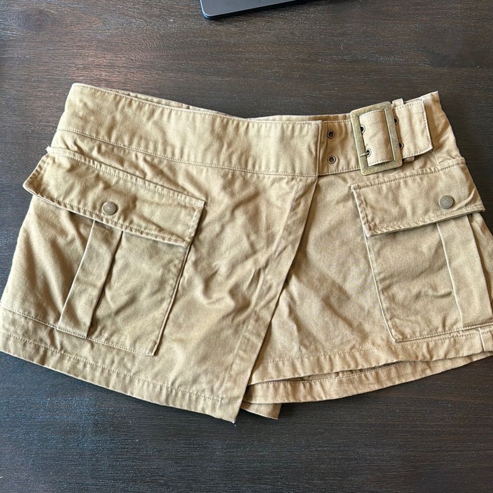 Zara Tan Women's Belted Skort